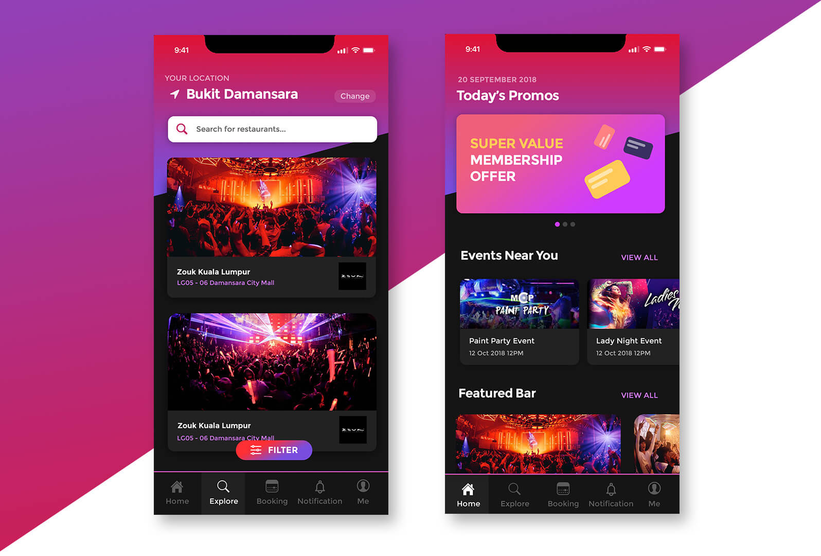 Club Booking App